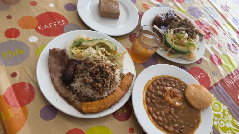 Componentes tradicionales de la bandeja paisa
